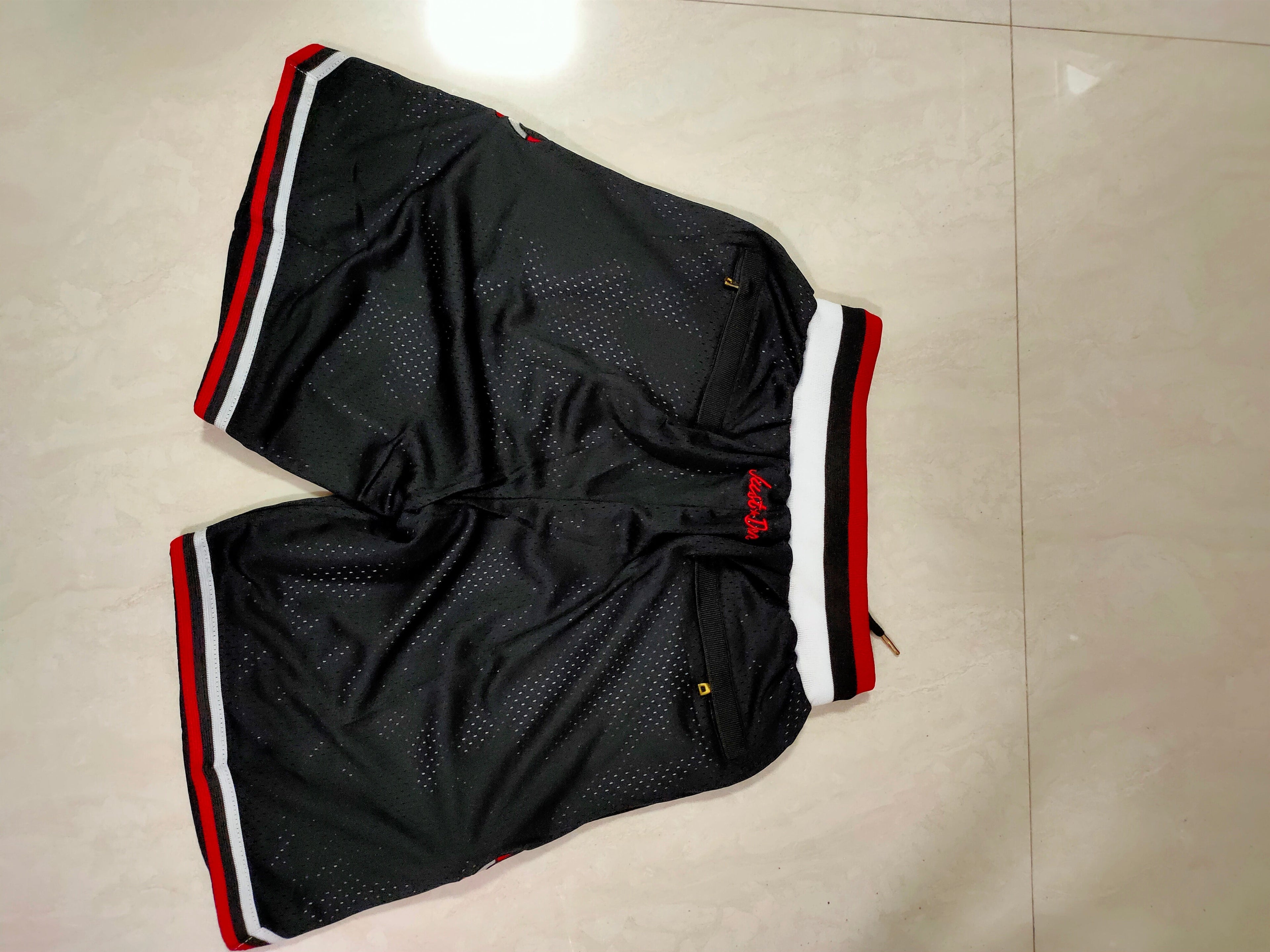Chicago Bulls Black Collaboration Retro Pocket Shorts