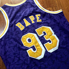 Los Angeles Lakers BAPE Purple 93 MN
