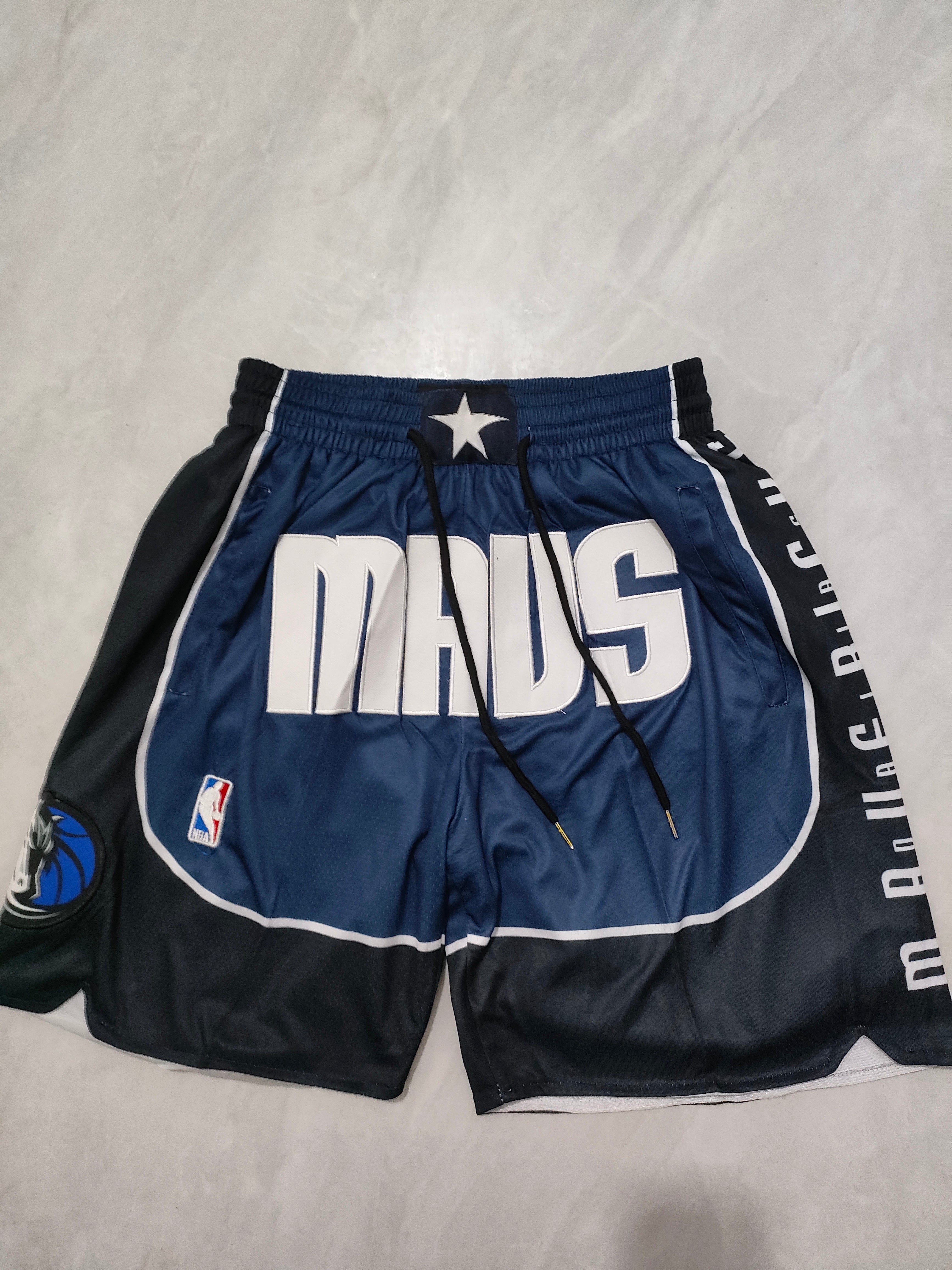 Dallas Mavericks Dark Blue Statement Edition Pocket Shorts