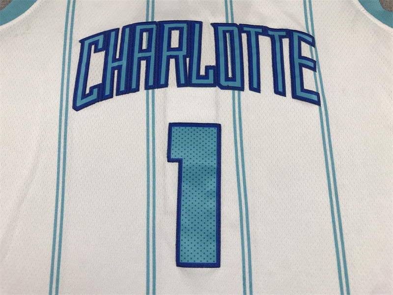 Charlotte Hornets LaMelo Ball #1 City Edition Swingman Jersey - Embroidered