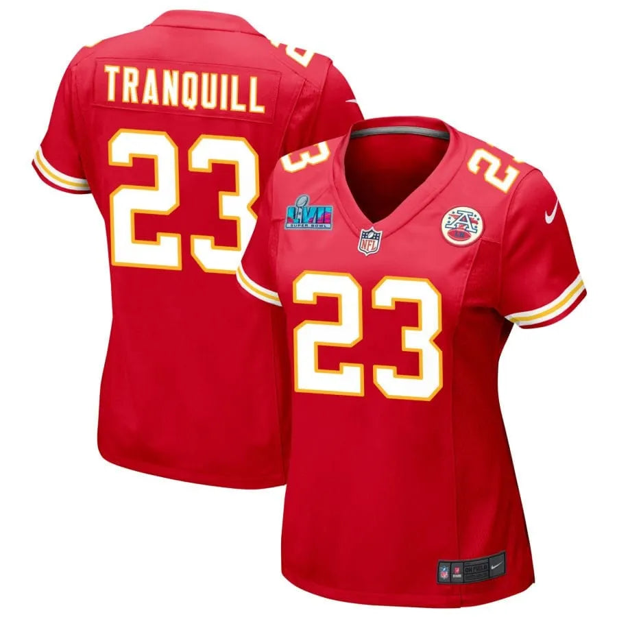 Drue Tranquill Kansas City Chiefs Women's Super Bowl LVII Game Jersey - Red