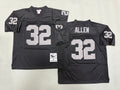 Mens Marcus Allen#32 black Los Angeles Raiders Vintage Throwback Jersey
