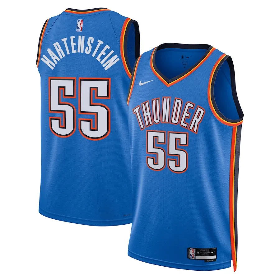 Unisex Oklahoma City Thunder Isaiah Hartenstein Nike Blue Swingman Jersey - Icon Edition