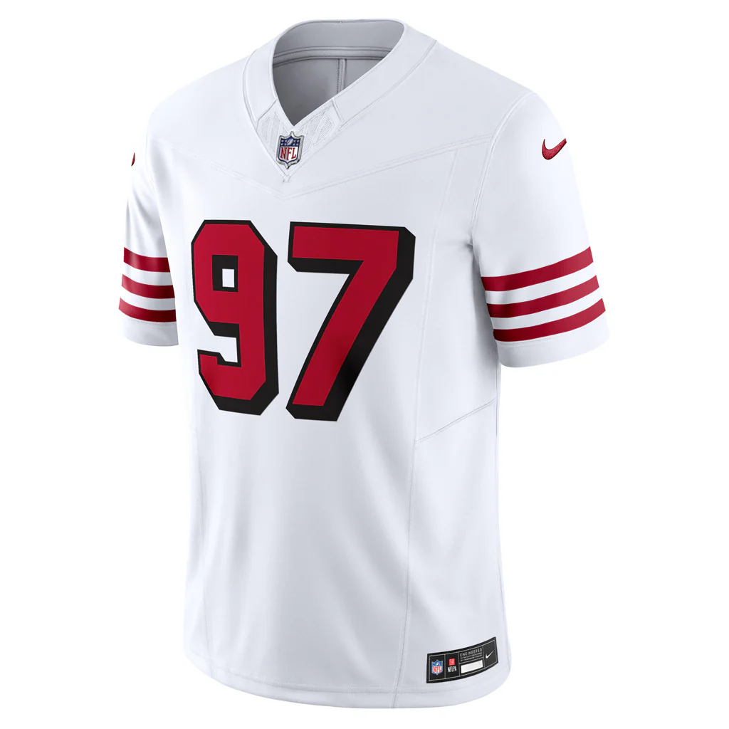 Nick Bosa #97 San Francisco 49ers Vapor Limited White Jersey