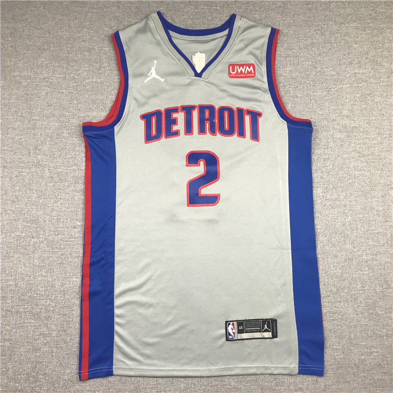Detroit Pistons Cade Cunningham #2 City Edition Swingman Jersey — Embroidered