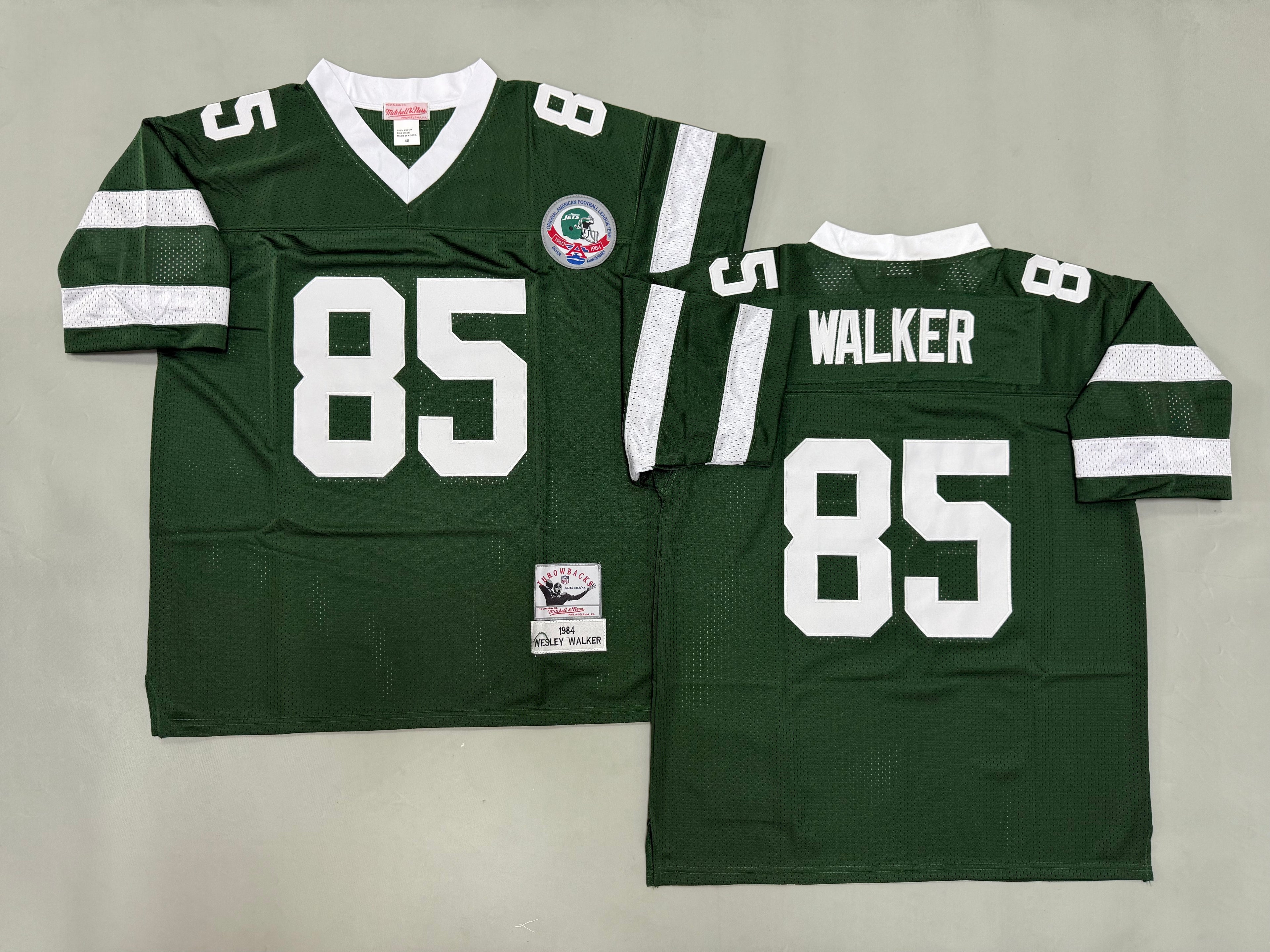 Mens Wesley Walker#85 New York Jets Vintage Throwback Jersey