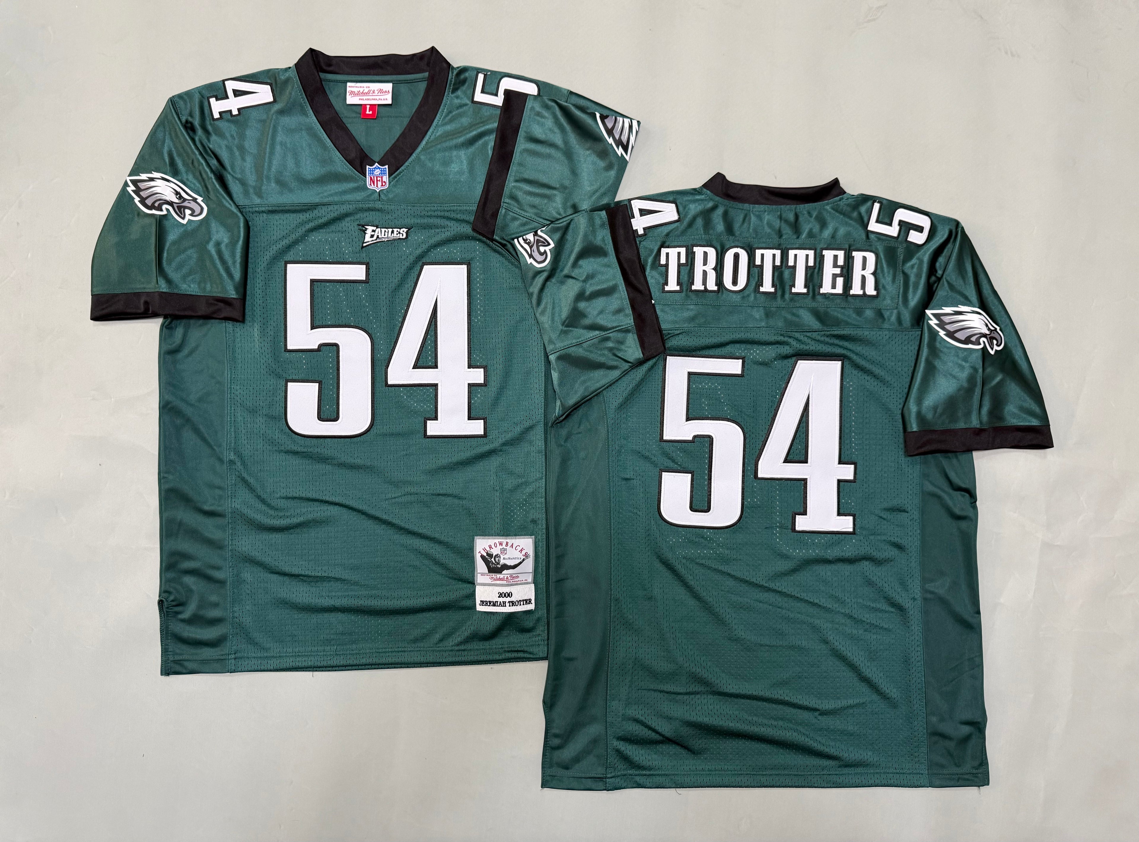 Mens Jeremiah Trotter Jr.#54 Philadelphia Eagles Vintage Throwback Jersey
