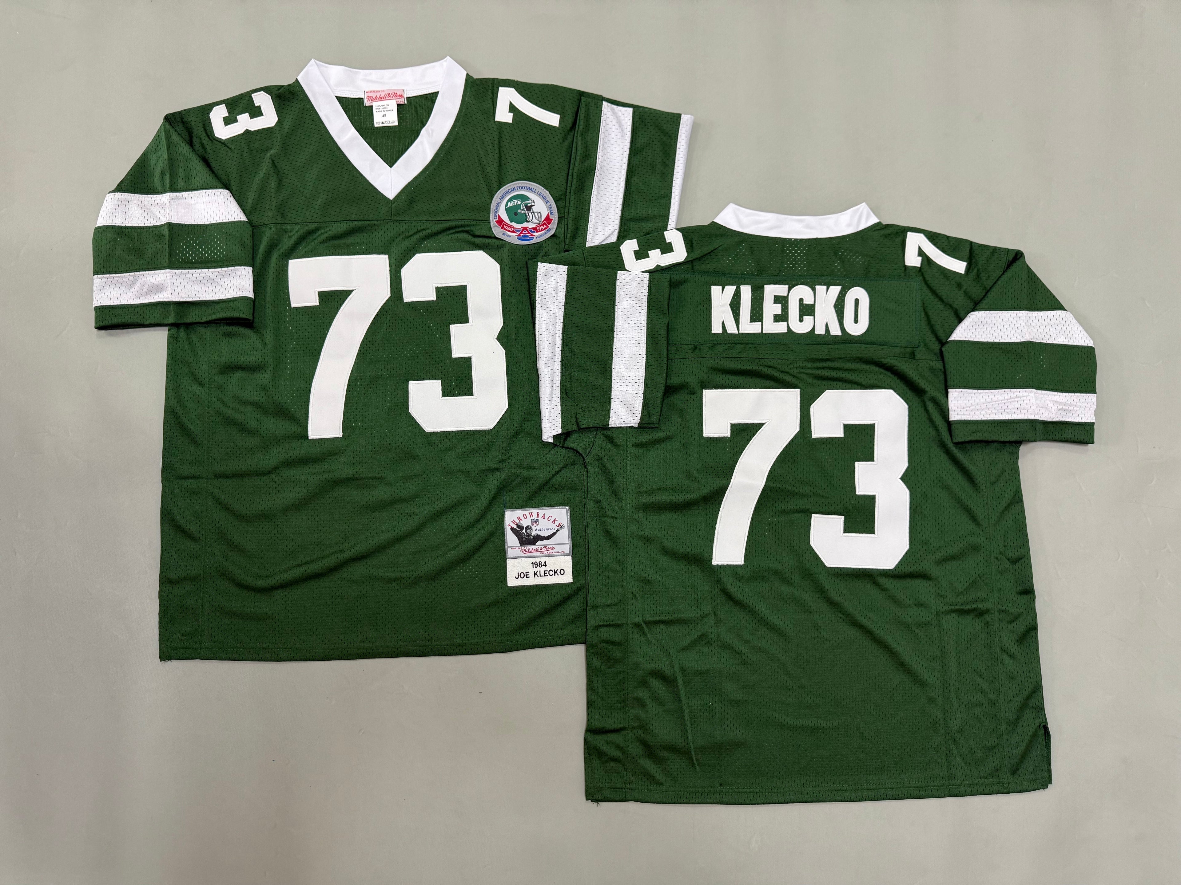 Mens Joe Klecko#73 New York Jets Vintage Throwback Jersey