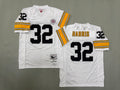 Mens Franco Harris#32 white Pittsburgh Steelers Vintage Throwback Jersey