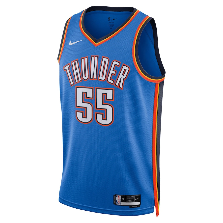 Unisex Oklahoma City Thunder Isaiah Hartenstein Nike Blue Swingman Jersey - Icon Edition
