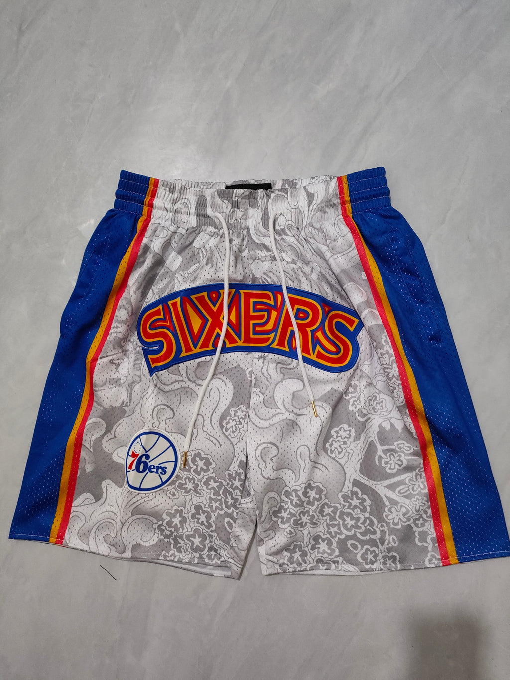 Philadelphia 76ers Gray Tiger Year Limited Edition Pocket Shorts