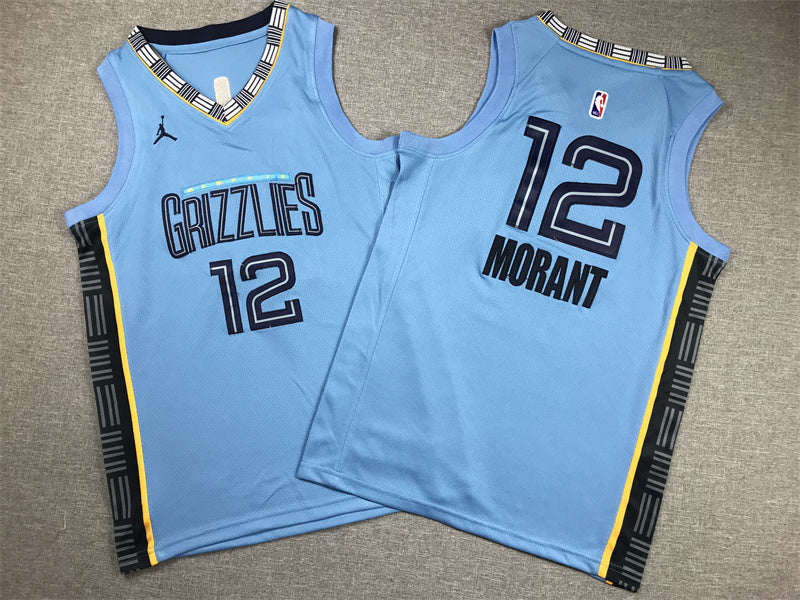 Youth Ja Morant Memphis Grizzlies #12 Statement Edition Embroidered  Jersey