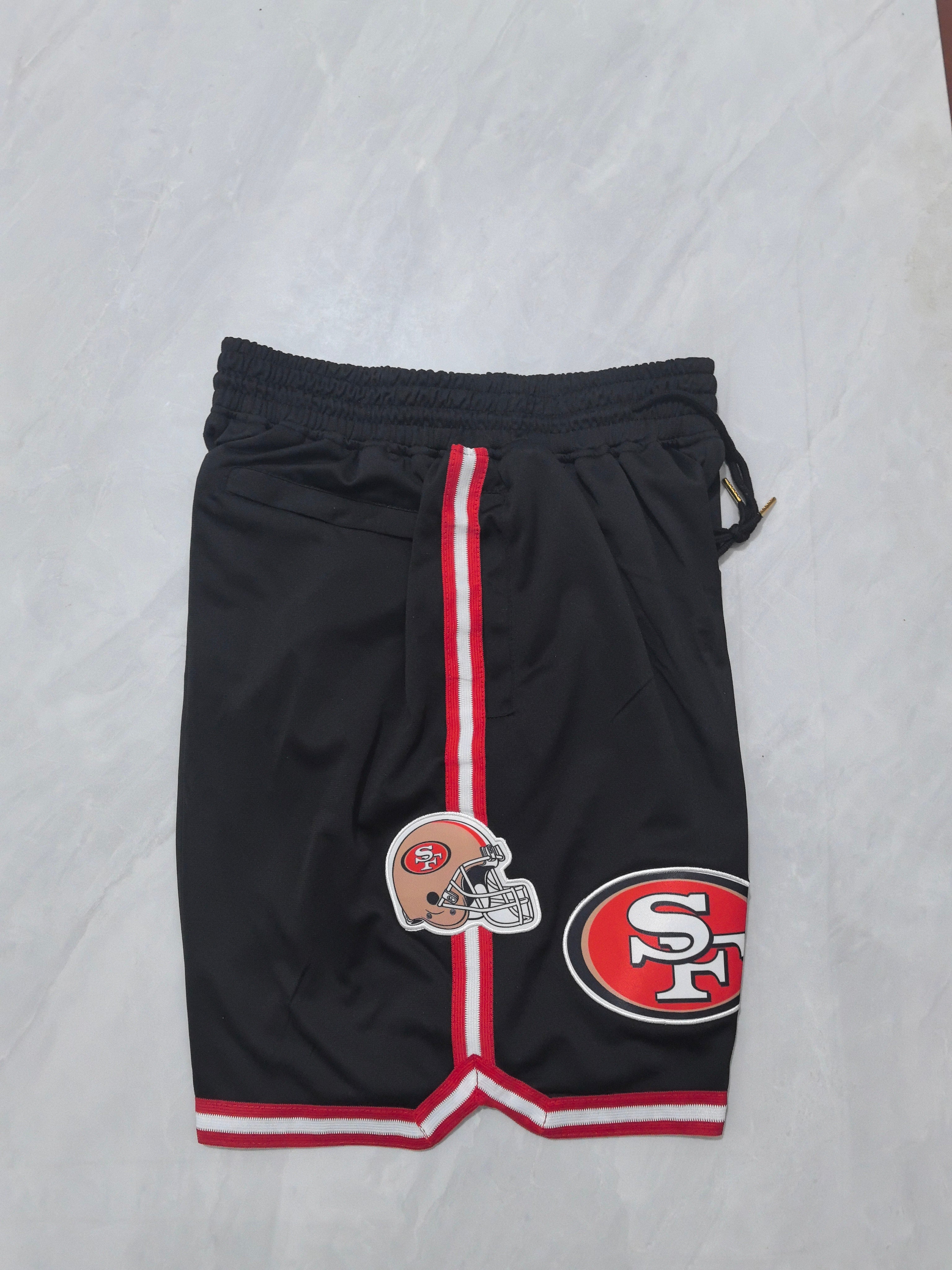 San Francisco 49ers Black Pocket Shorts