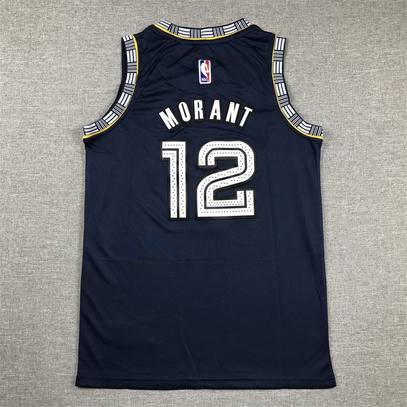 Youth Ja Morant Memphis Grizzlies #12 City Edition Embroidered Jersey
