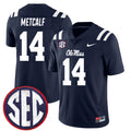 DK Metcalf Ole Miss Rebels Jersey - Navy