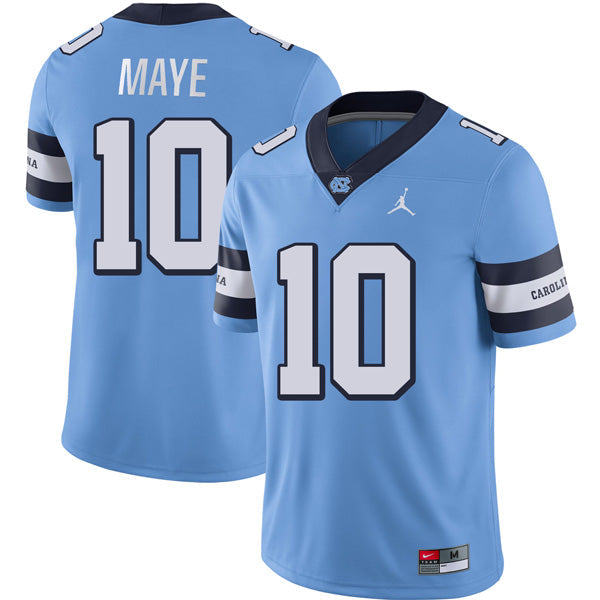 Drake Maye UNC College Football Alternate Game Jersey – Carolina Blue