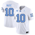 Drake Maye UNC College Football Game Jersey – White