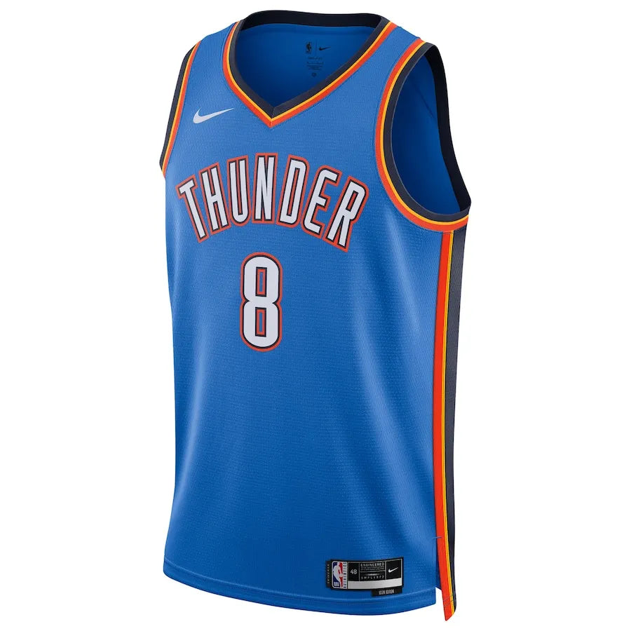 Unisex Oklahoma City Thunder Jalen Williams Nike Blue Swingman Player Jersey - Icon Edition