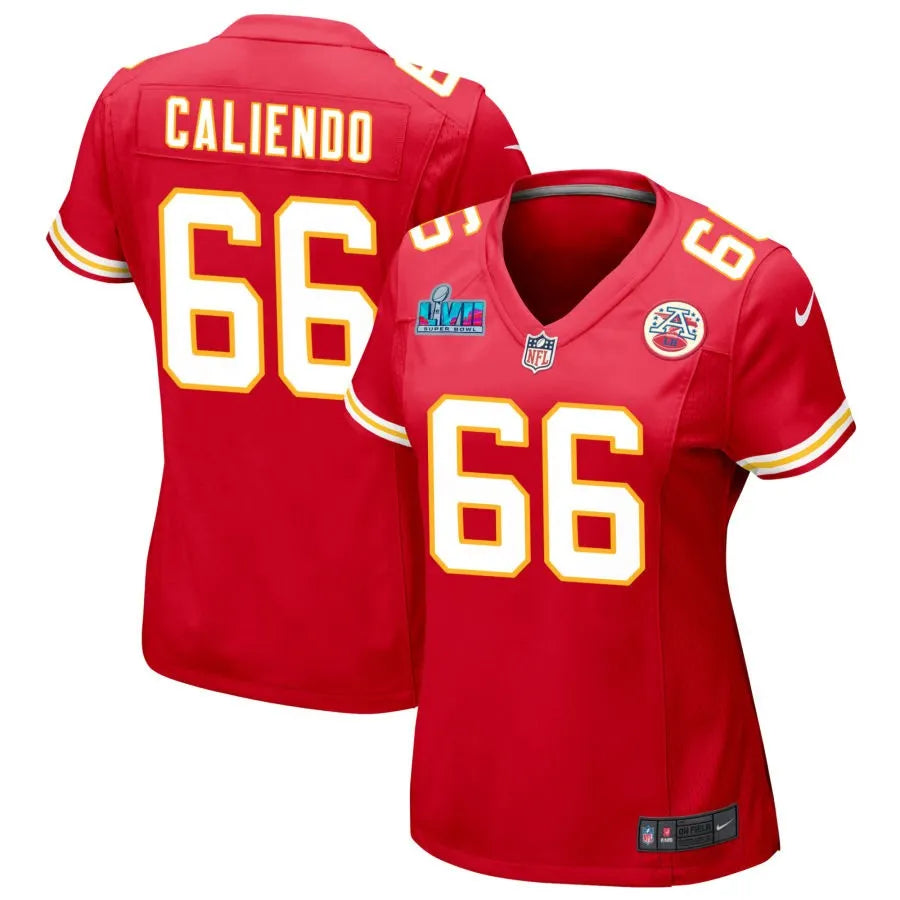 Mike Caliendo Kansas City Chiefs Women's Super Bowl LVII Game Jersey - Red