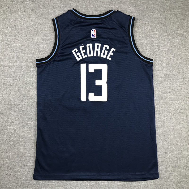 Youth Paul George Los Angeles Clippers #13 City Edition Embroidered  Jersey
