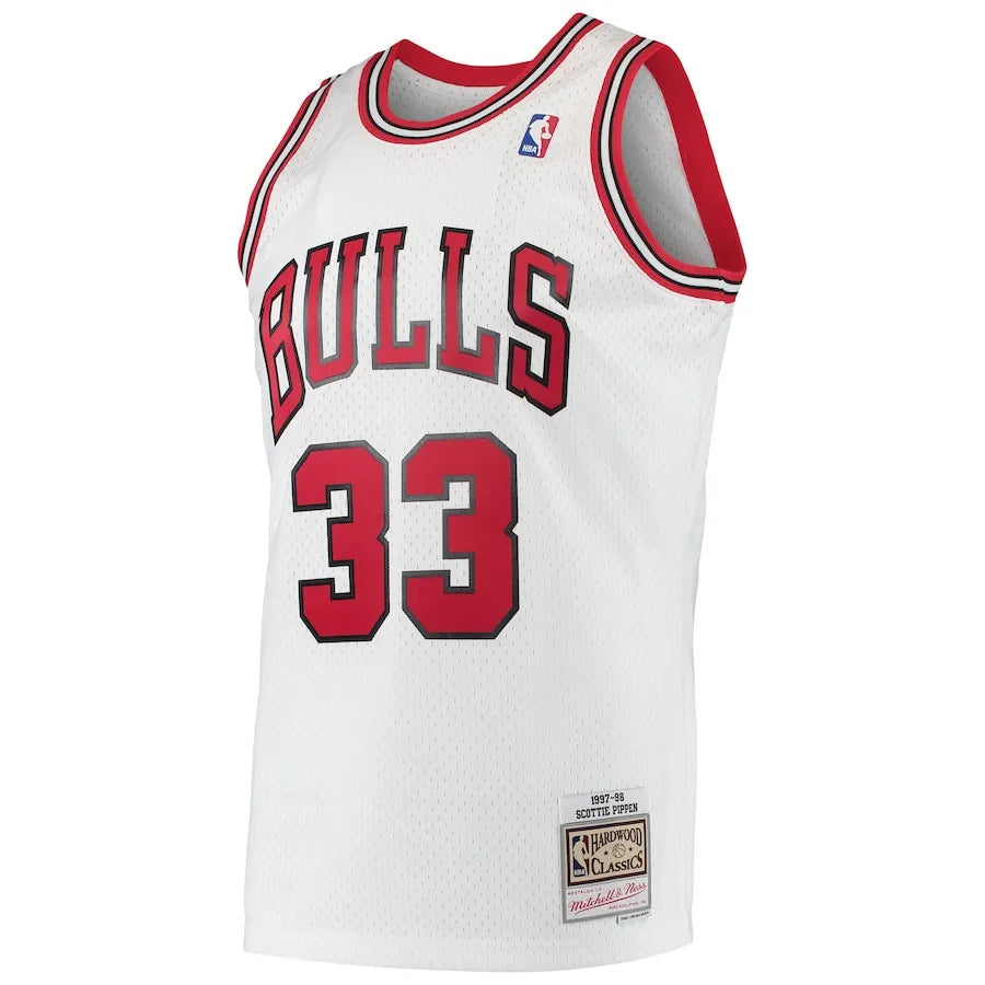 Scottie Pippen Chicago Bulls Mitchell & Ness Hardwood Classics Swingman Jersey - White
