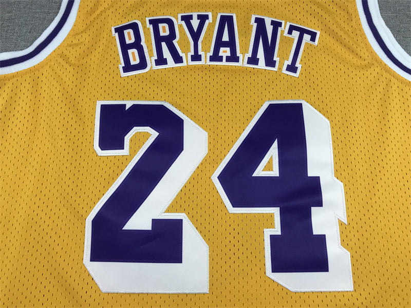 Kobe Bryant #24 Los Angeles Lakers Throwback Embroidered Jersey