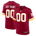 Custom Washington Commanders Burgundy Game Jersey