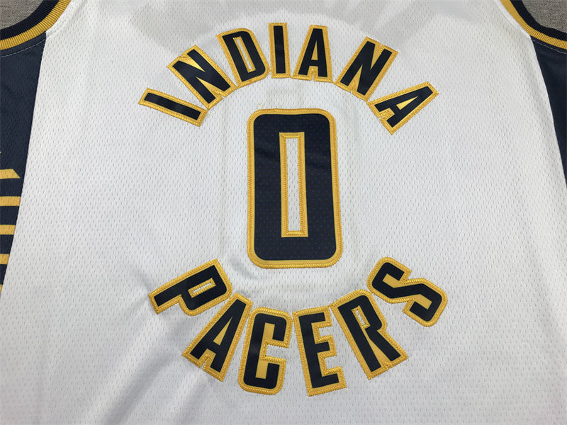 Indiana Pacers Tyrese Haliburton #0 City Edition Swingman Jersey - Embroidered