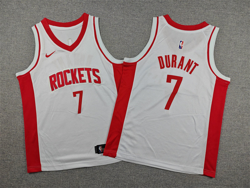 Youth Kevin Durant Houston Rockets #7  Embroidered  Jersey