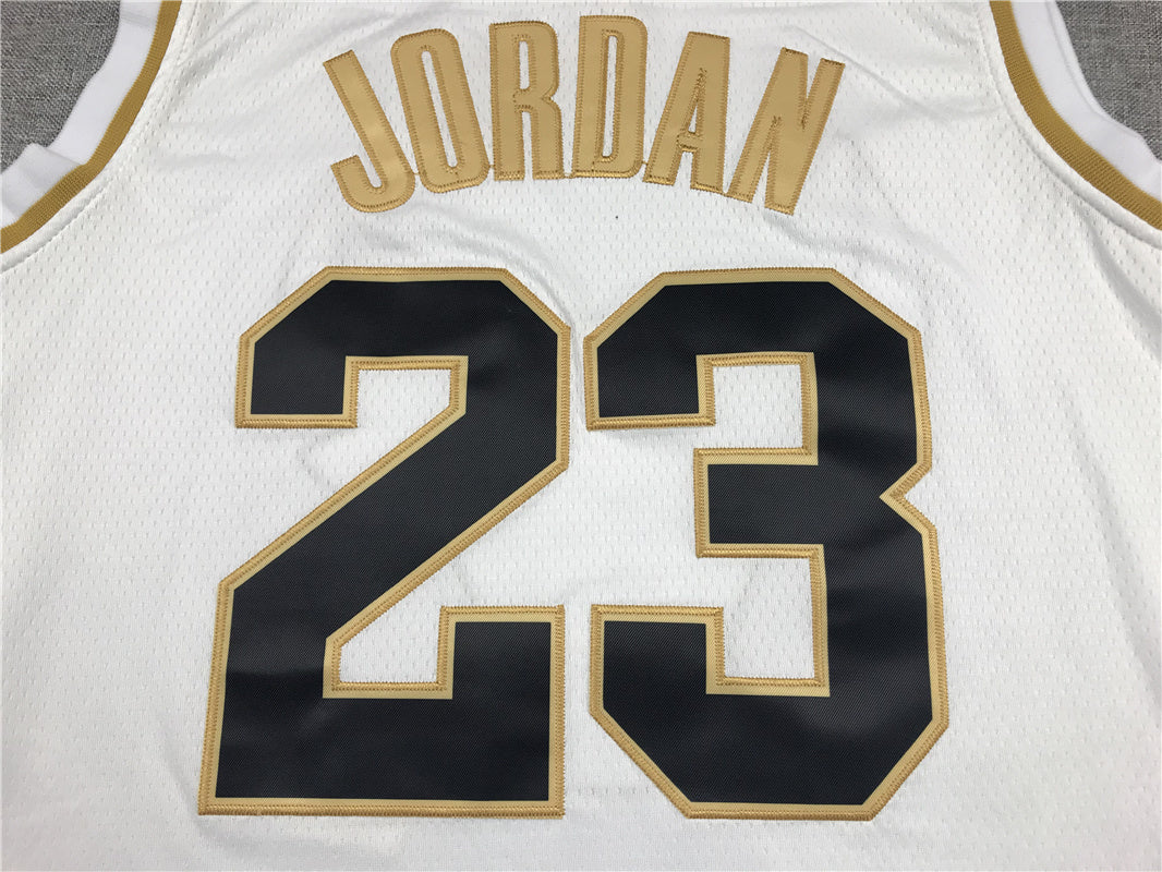 Chicago Bulls Michael Jordan #23 "Platinum" City Edition Swingman Jersey – Embroidered