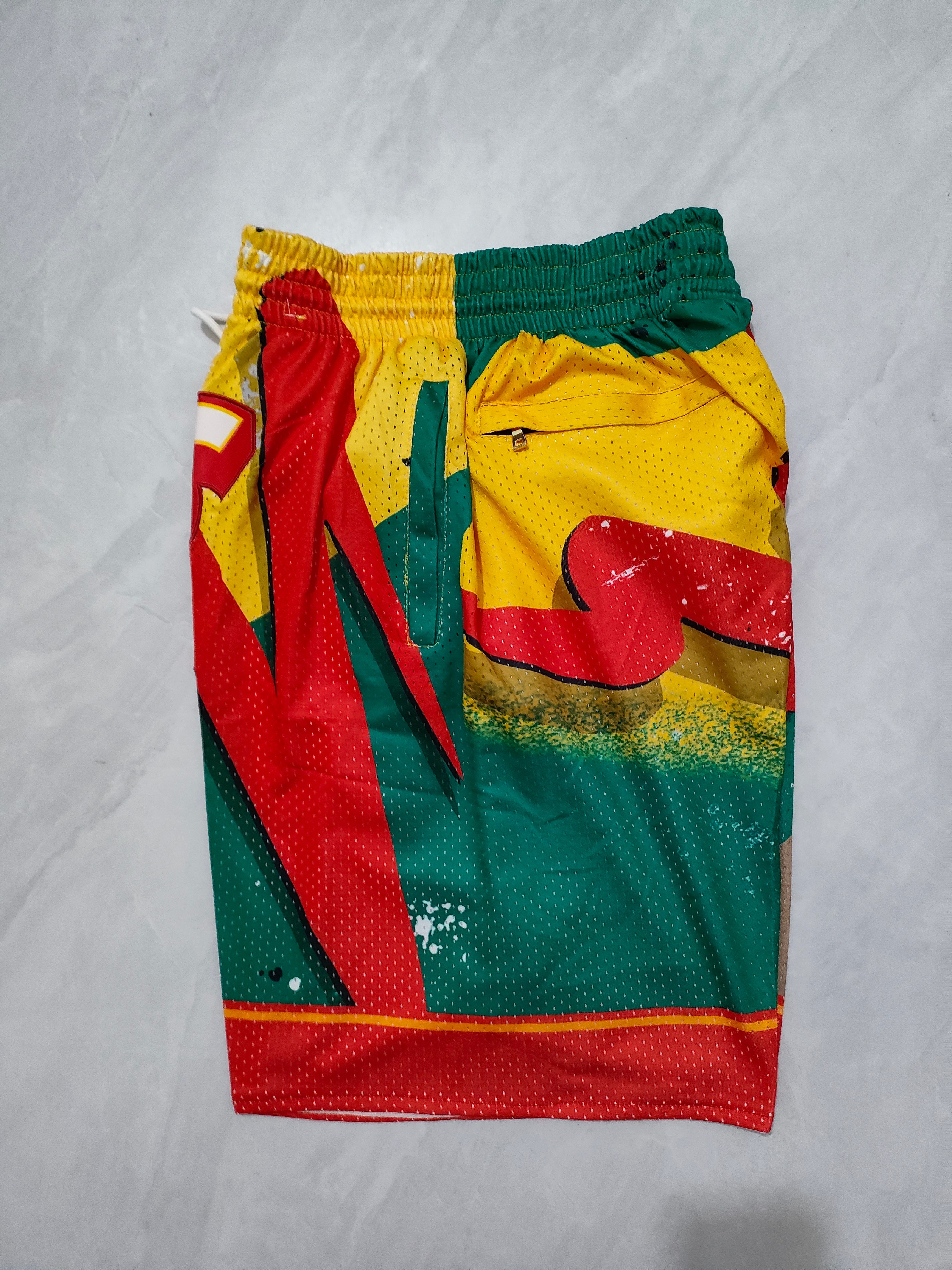 Seattle SuperSonics Green & Red Swingman Pocket Shorts