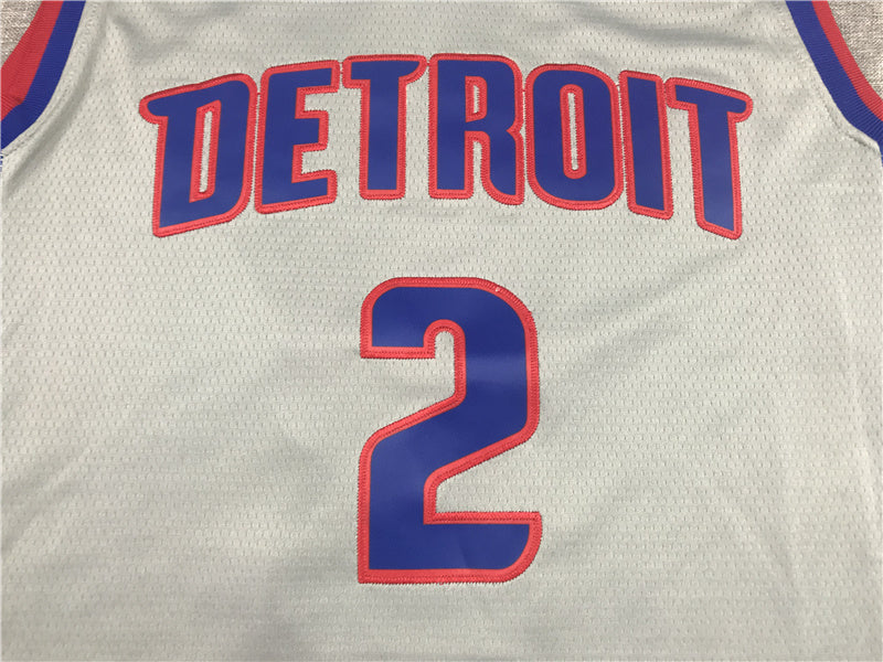 Detroit Pistons Cade Cunningham #2 City Edition Swingman Jersey — Embroidered