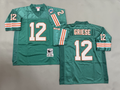Men's Bob Griese Aqua Miami Dolphins White Vintage Throwback Jersey