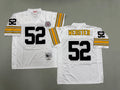 Mens Mike Webster#52 white‌ Pittsburgh Steelers Vintage Throwback Jersey