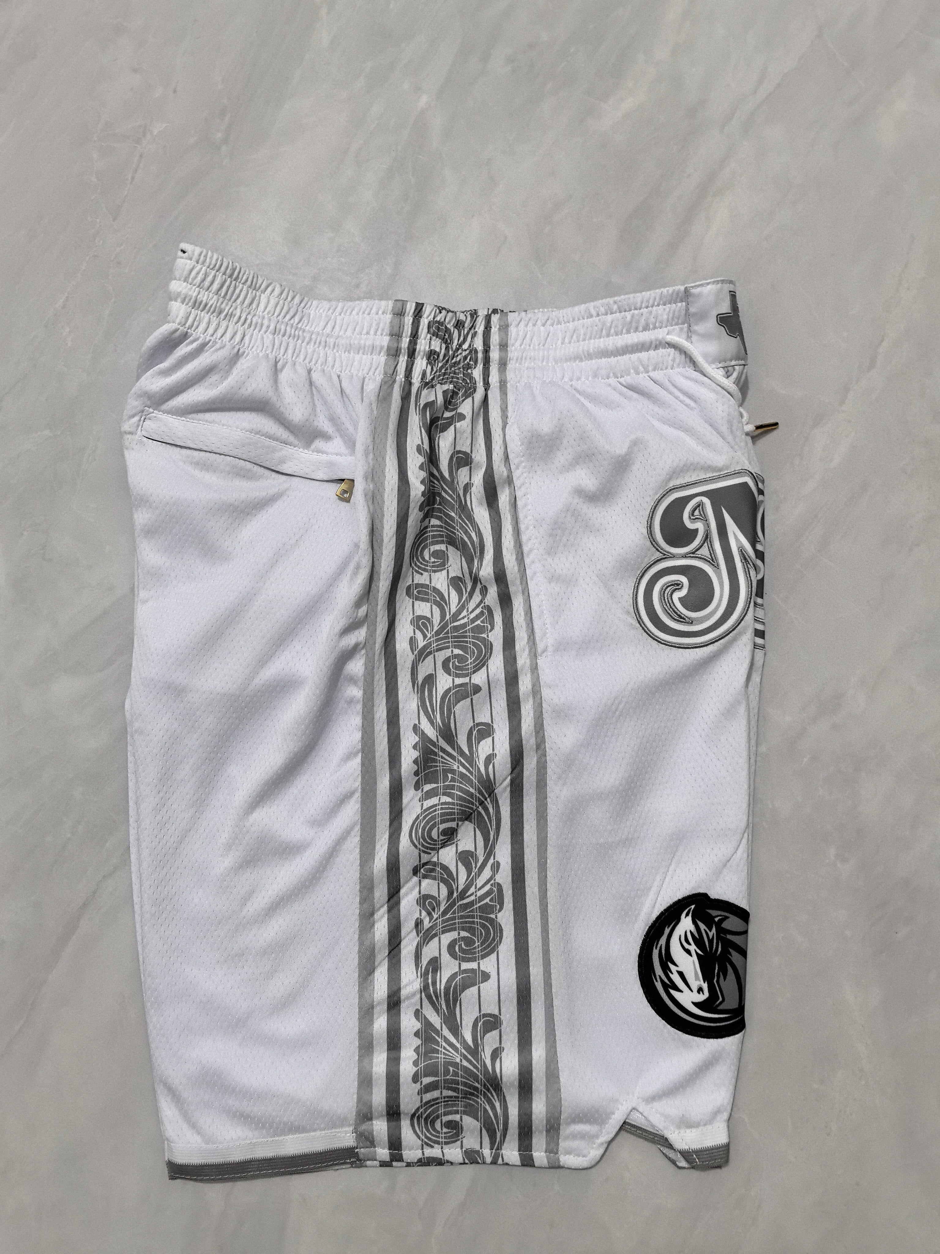 Dallas Mavericks 2025 White City Edition Pocket Shorts