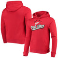 Men's  Branded Red Detroit Red Wings Script Wordmark Hoodie