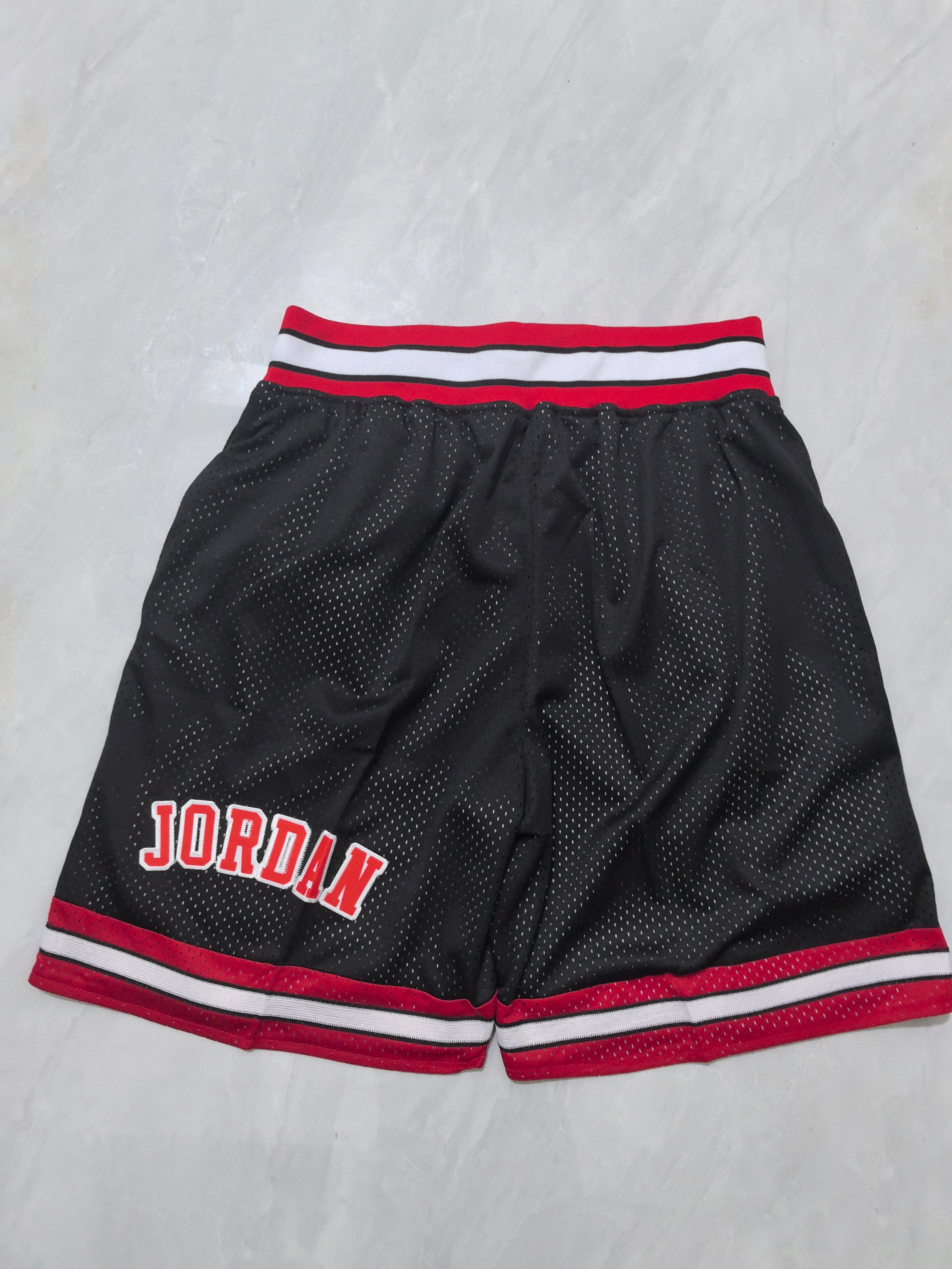 Chicago Bulls Black Retro Pocket Shorts
