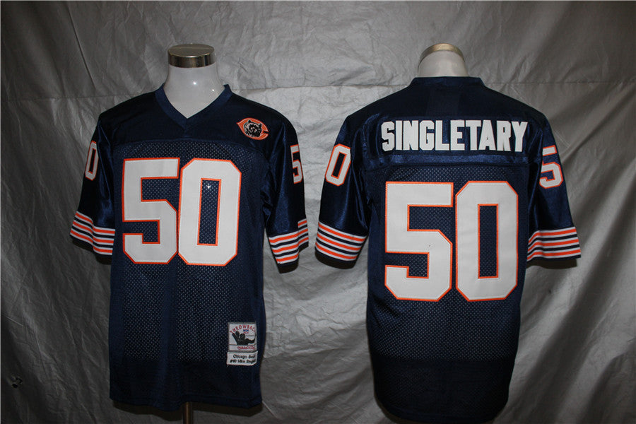 Chicago Bears  Blue Vintage #51 SINGLETARY Jersey