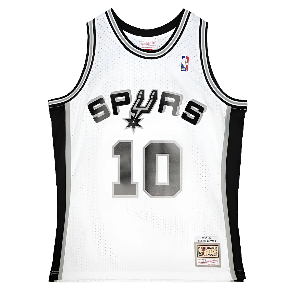 Dennis Rodman #10 San Antonio Spurs 1993-94 white Throwback Embroidered Jersey [Pre-Order]