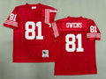 Mens Terrell Owens#81 San Francisco 49ers Vintage Throwback Jersey