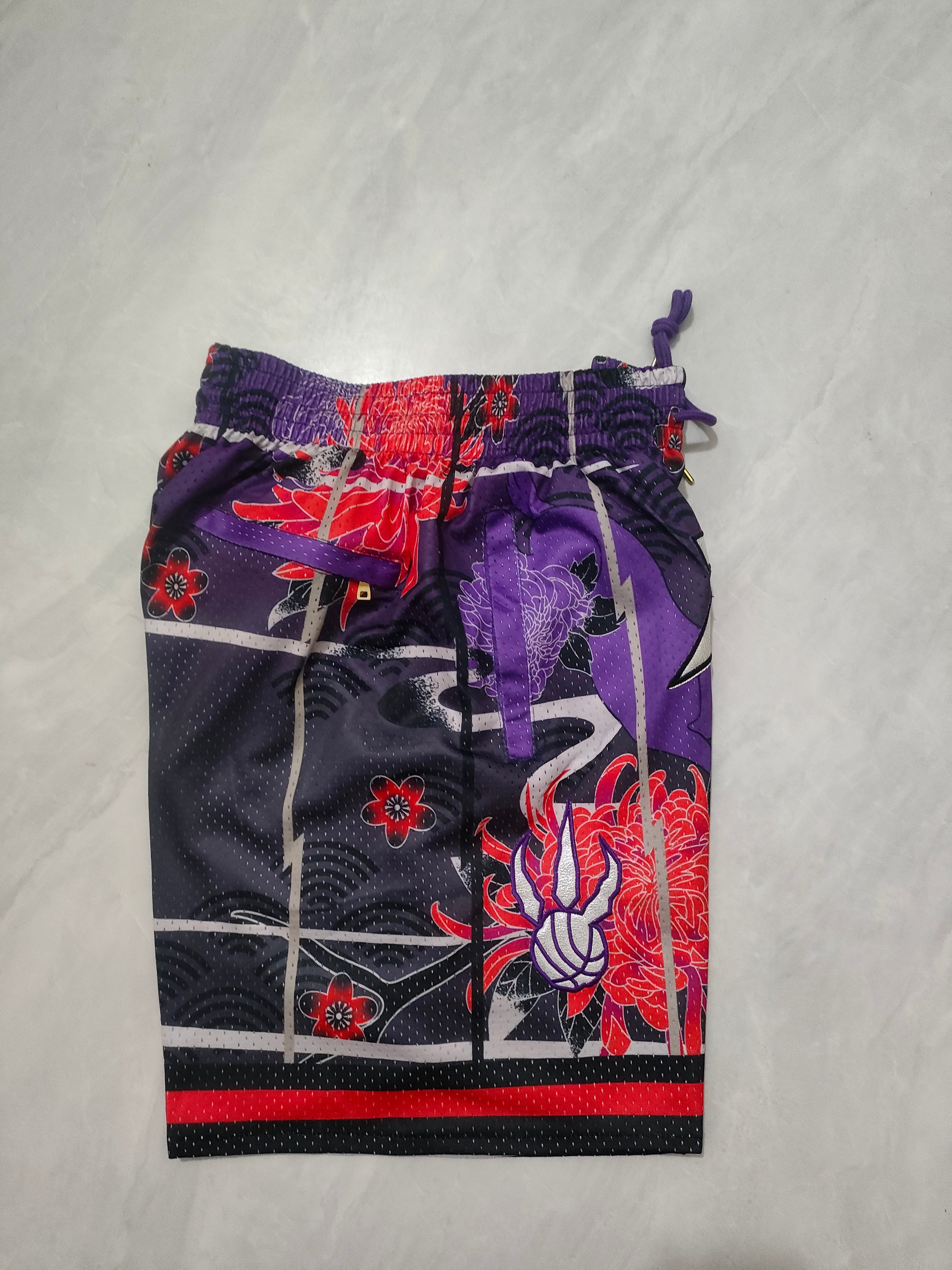 Toronto Raptors Purple Rabbit Year Limited Edition Pocket Shorts