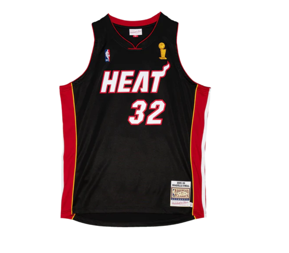 Miami Heat Shaquille O'Neal #32 2005-06 Throwback - Embroidered Jersey   [Pre-Order]