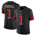 Ricky Pearsall #1 San Francisco 49ers Black 2025 Rivalries Collection Game Limited Jersey
