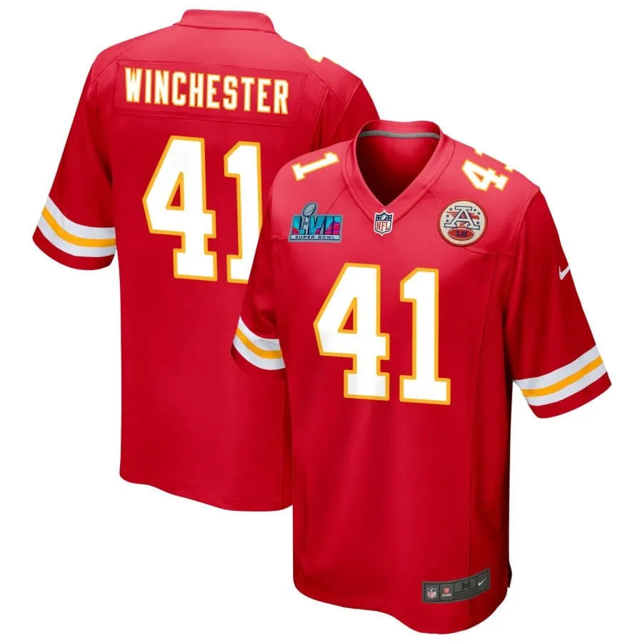 James Winchester Kansas City Chiefs Super Bowl LVII Game Jersey - Red