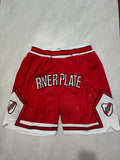 River Plate Red Pocket Shorts