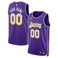 Custom Los Angeles Lakers Purple Jersey