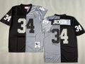 Mens Bo Jackson#34 Los Angeles Raiders Vintage Throwback Jersey
