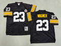 Mens Mike Wagner#23 black Pittsburgh Steelers Vintage Throwback Jersey