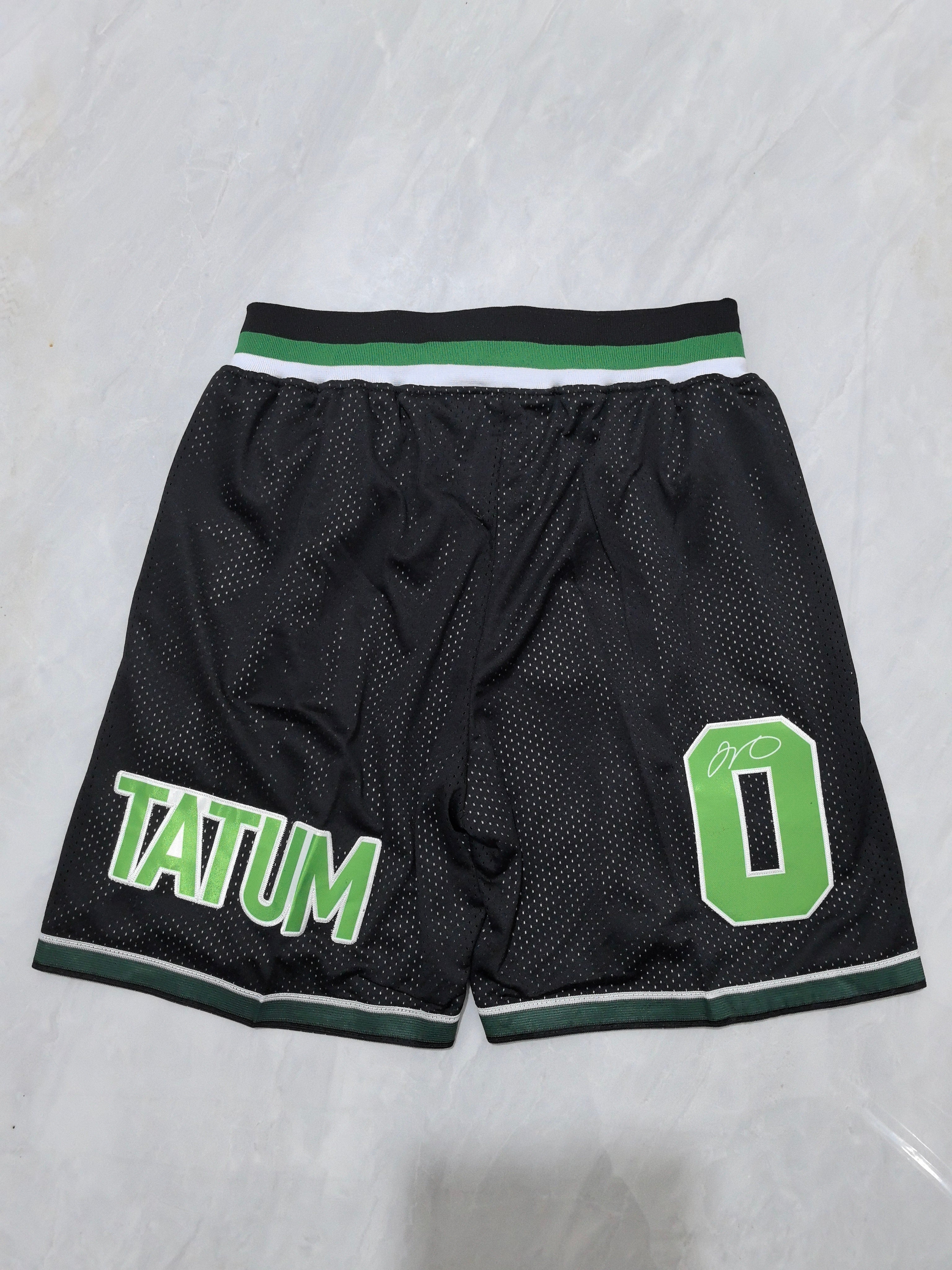 Boston Celtics Black Retro Pocket Shorts