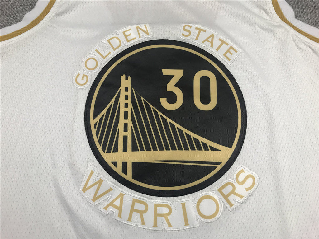Golden State Warriors Stephen Curry #30 "Platinum" City Edition Swingman Jersey - Embroidered